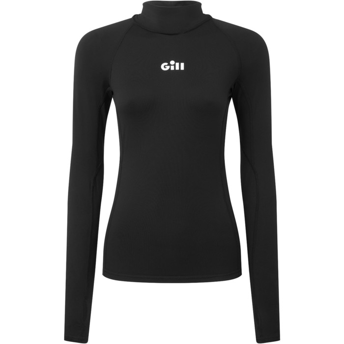 2024 Gill Womens Hydrophobe Top 5036W Black Thermal Tops